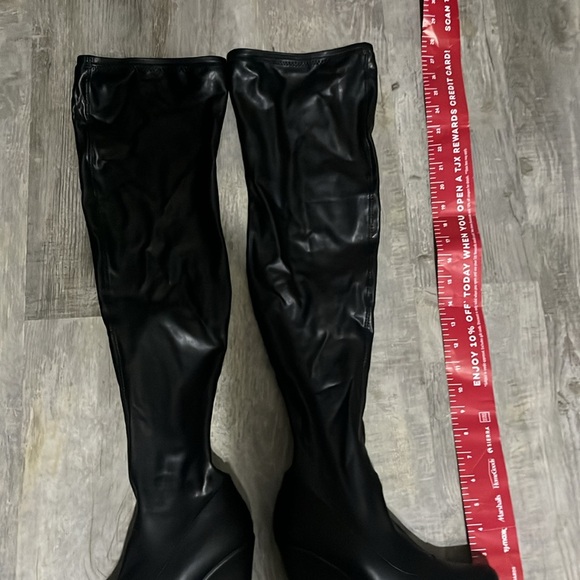 Azalea Wang won’t say it twice wedge boot in black Banks Size 6.5 - Picture 6 of 7